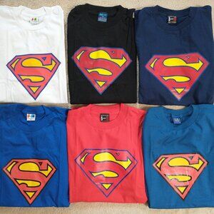 Superman T-shirt Bundle - Different Colors All XL Size